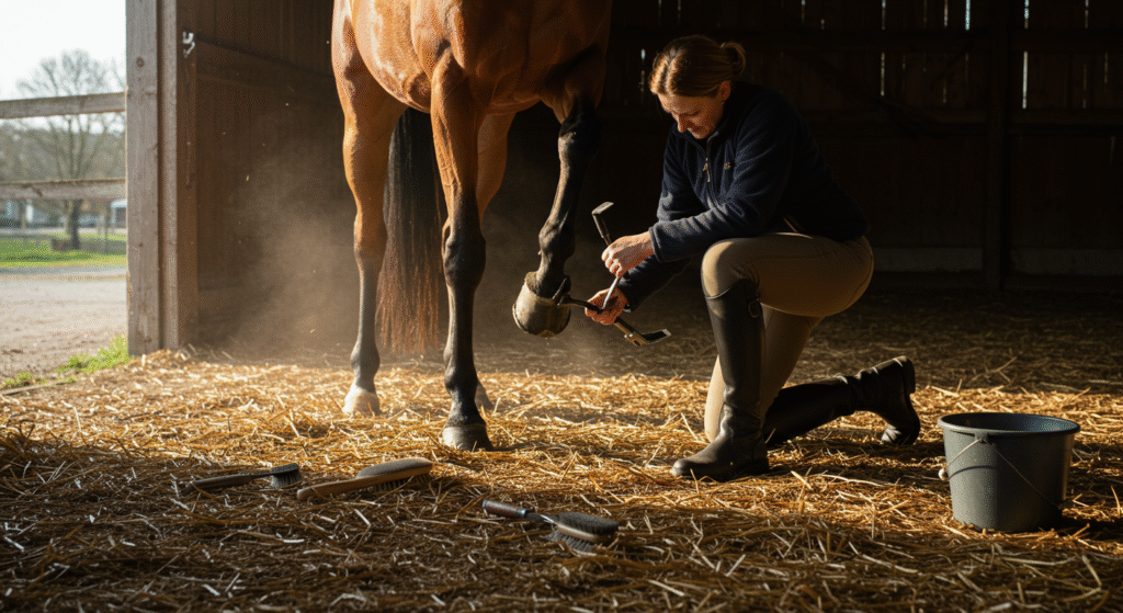 Zdrowe kopyta to absolutna podstawa dobrej kondycji każdego wierzchowca. Prawidłowa pielęgnacja kopyt konia to jednak znacznie więcej niż codzienne czyszczenie kopystką. Obejmuje ona również regularne wizyty kowala, odpowiednio zbilansowaną dietę i właściwe warunki w stajni. Sprawdź, jak dbać o kopyta kompleksowo.