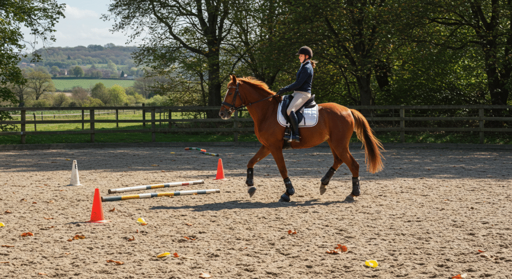 Systematyczna praca i powtarzalność to podstawa sukcesu w ujeżdżeniu. Zamiast skupiać się wyłącznie na skomplikowanych figurach, warto regularnie wracać do podstaw.
Skuteczne ćwiczenia ujeżdżeniowe budują harmonię, poprawiają komunikację i wzmacniają dosiad. Ten przewodnik po najważniejszych elementach treningu pomoże Ci osiągnąć lepsze wyniki i świadomie pracować nad sobą oraz swoim koniem.